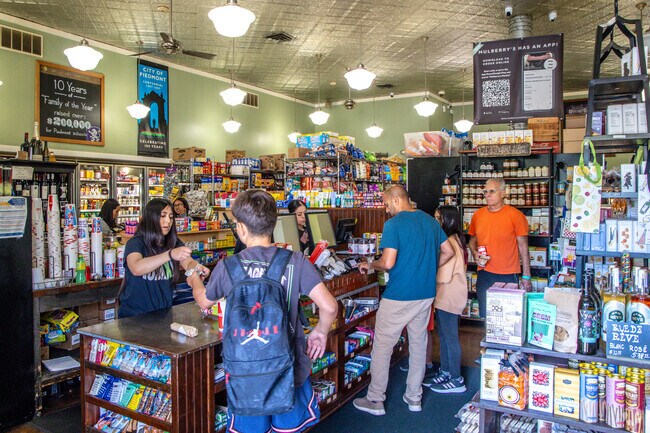 You can do all your grocery shopping at the local Mulberry’s Market in Central Piedmont.