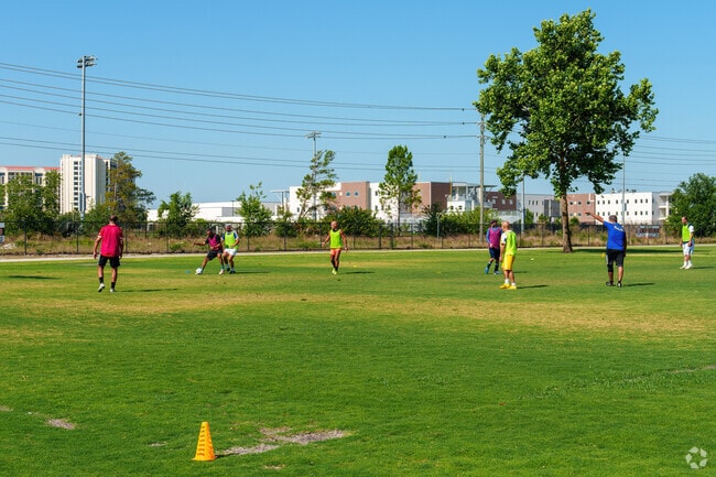 Dr. Phillips Community Park offers residents various amenities, including a soccer field.