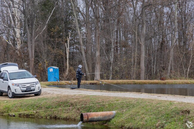 Anglers visit Seghi’s Five Lakes for quiet fishing near Nicholson Township.