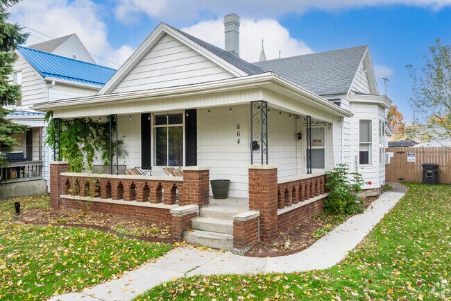 This Bloomingdale bungalow features a large front porch for relaxing.
