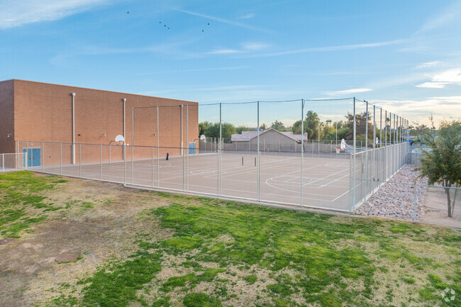 Kyrene Traditional Academy in Chandler includes outdoor basketball courts.