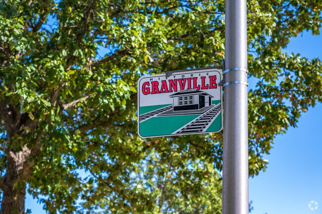 Granville Station neighborhood signage.
