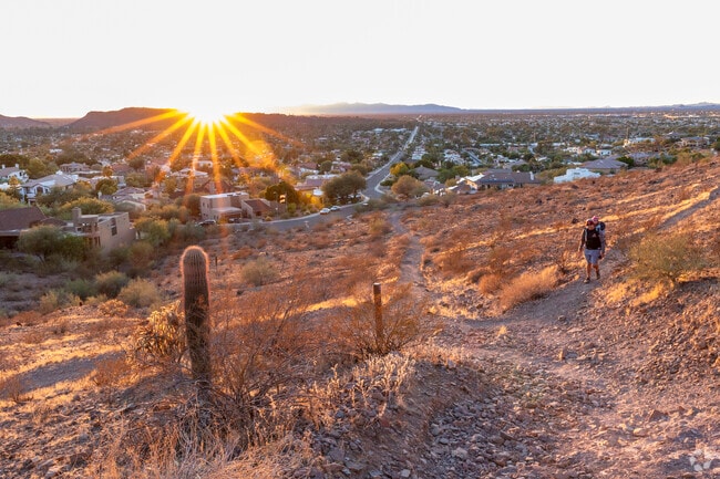 Moon Valley residents can easily get out for an evening hike.