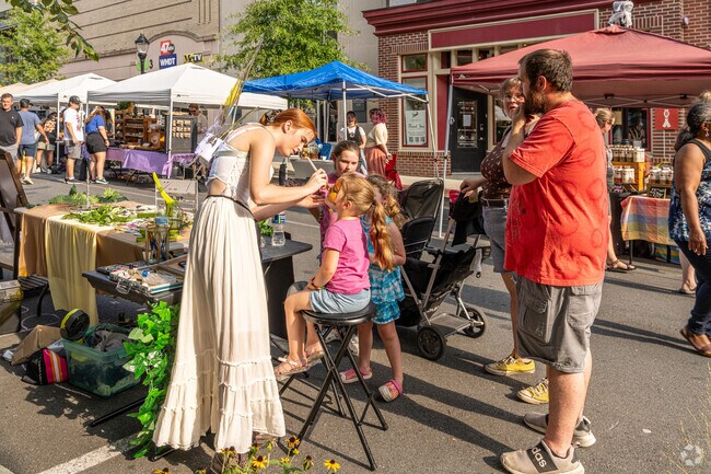 Face-painting is always a fun activity at street fairs such as Salisbury 3rd Friday.
