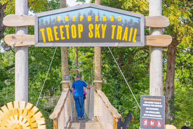 Shepherds Adventure Park is near by White River for outdoor adventures.