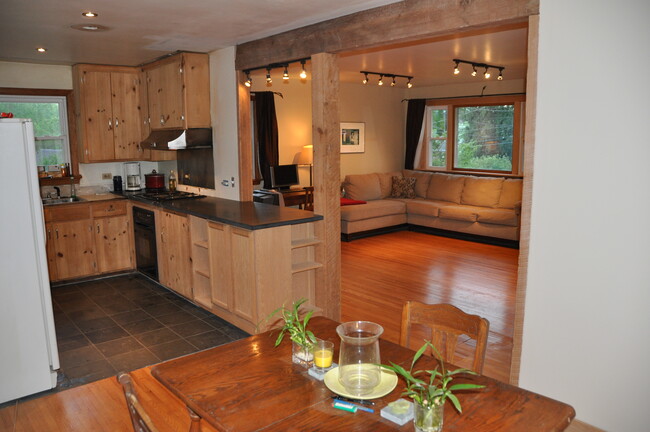 Dining room adjoins kitchen; looking into Living room