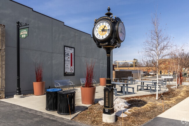 Central Plaza Park is in the heart of historic downtown New Prague.