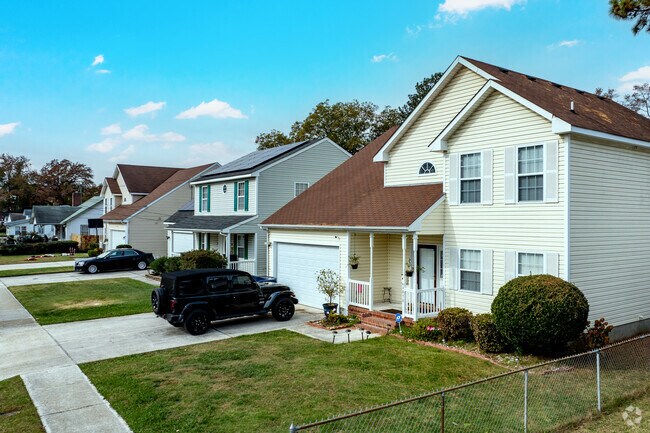 Rows of beautiful homes in Norview.