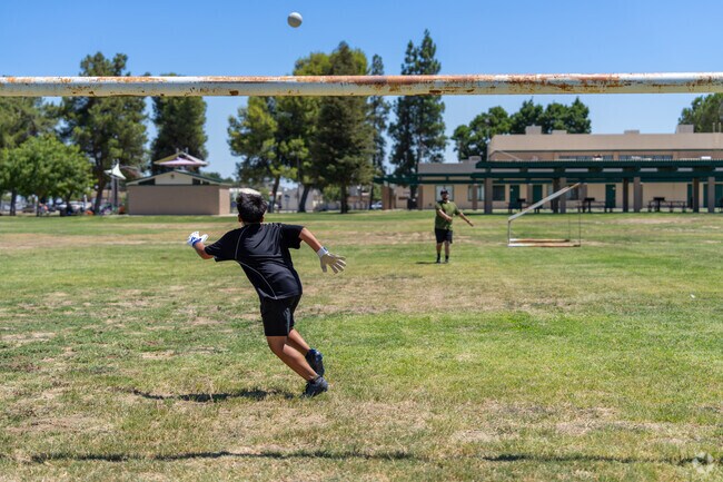 At the Coalinga-Huron Recreation park kids from all across Huron can play a game of soccer.