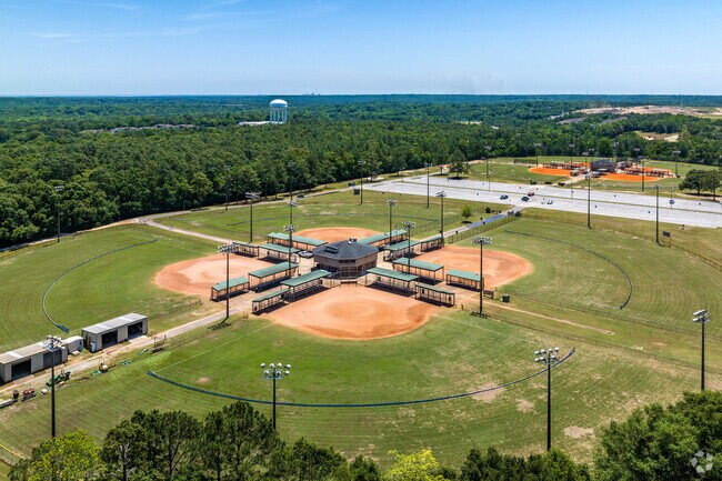 West Mobile County Park features well-maintained baseball fields for Dawes locals.