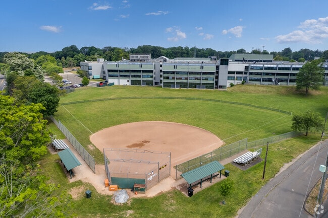A practice field for students to play baseball at Norwalk High School.