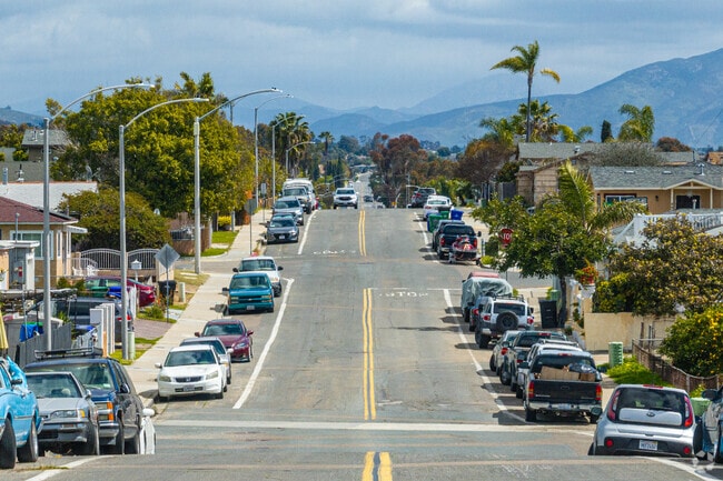 The Otay Mountains are visible from many residential streets in the neighborhood.