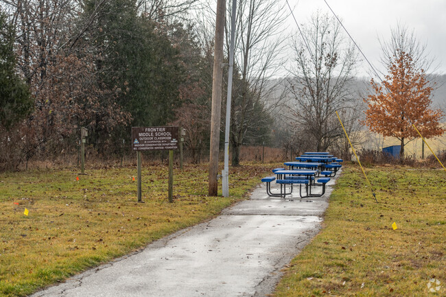 Frontier Middle School has an outdoor classroom.