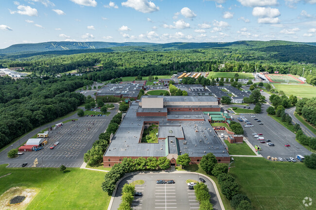 Pocono Mountain East Jr High School opens its doors to students in 7-8 grades.