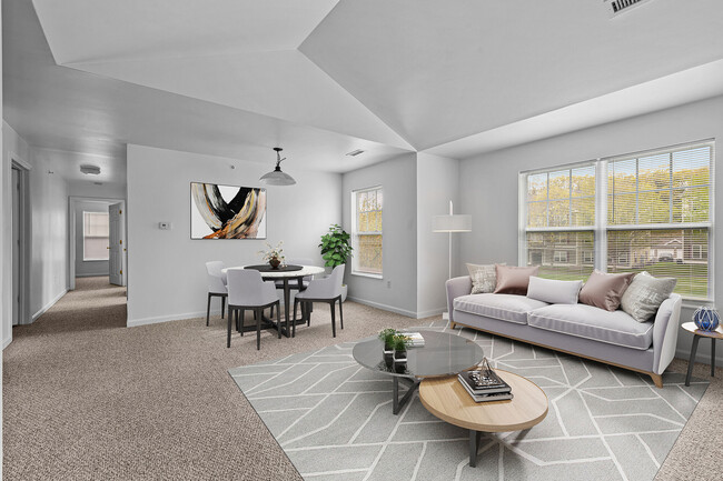 Open Living Room with Natural Light