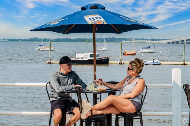 Enjoy dinner with a view at one of the many waterfront dining options in Upper Township.