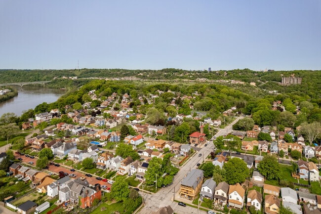 Swisshelm Park is bordered by the Monongahela River and I-376 Parkway East.