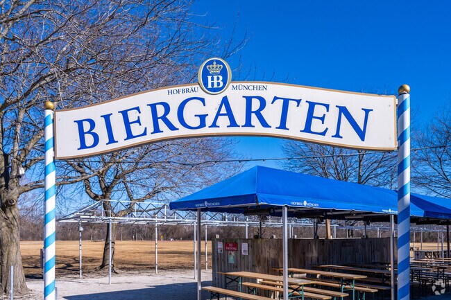 During the summer months the Estabrook Beer Garden in Shorewood is a great place to hangout with friends and have a pint.