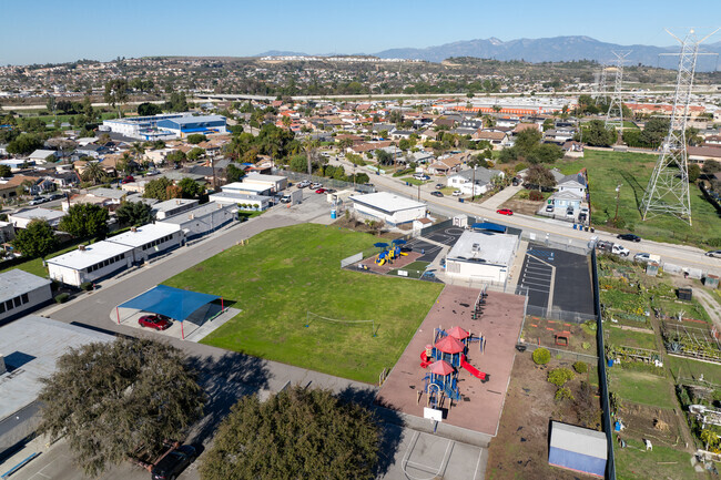 Play yard at. Montebello Gardens Elementary School in Pico Rivera, Ca.