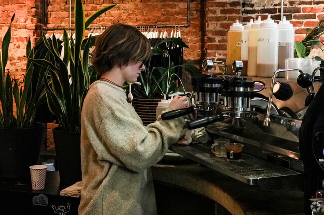 The baristas at Please & Thank You in Clifton make works of art from java.