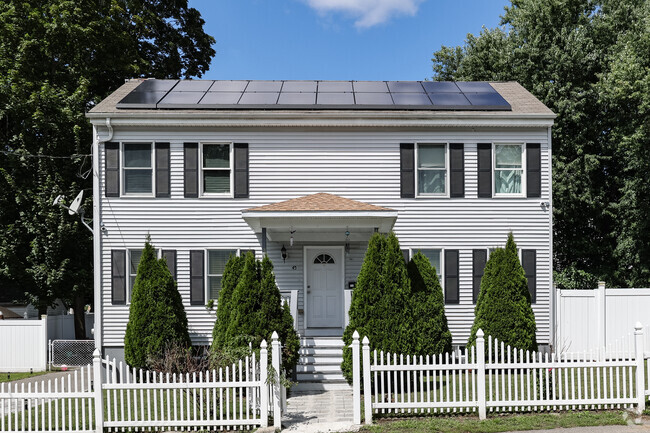 Single-family homes in Lower Acres include this Colonial Revival.