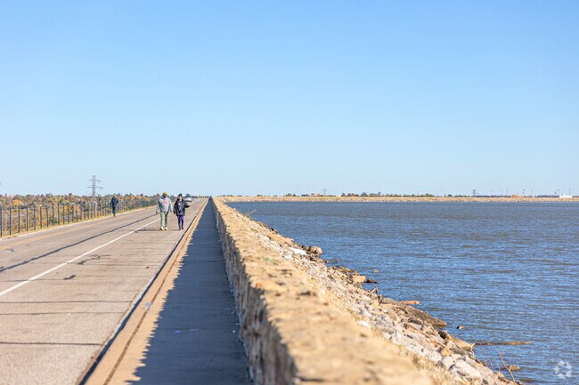 Take a stroll around Lake Hefner when living in Hefner Village.