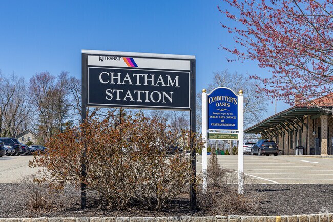 Chatham train station has a parking lot specifically for it's residents.