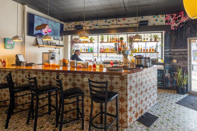 The bar at Little Brother offers great people-watching of Windsor Heights residents.