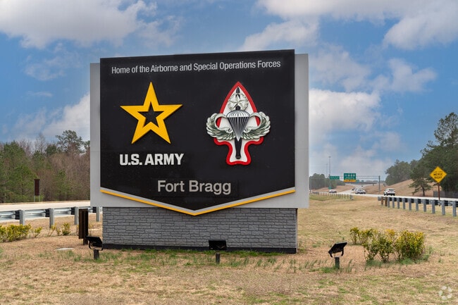 Spout Springs is 20 miles north of Fort Bragg.