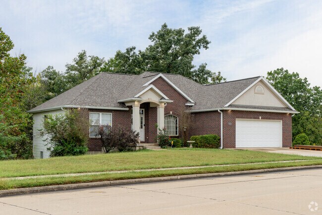 Contemporary brick homes can be found in the older parts of Hominy Branch.
