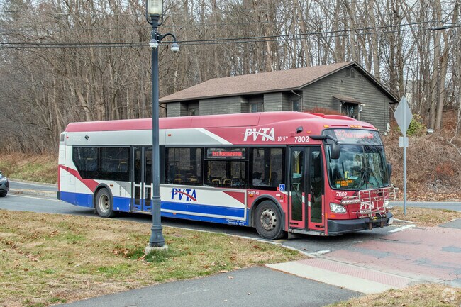 Busses are uncommon in Leeds, this one was 20 minutes late but it finally arrived.