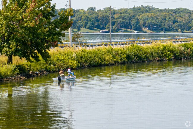 Lost Bridge residents enjoy a day of fishing on Lake Decatur in Decatur, IL.