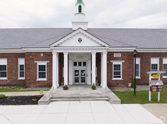 With a book drop off right next store to the main entrance of Donald P. Sutherland School.