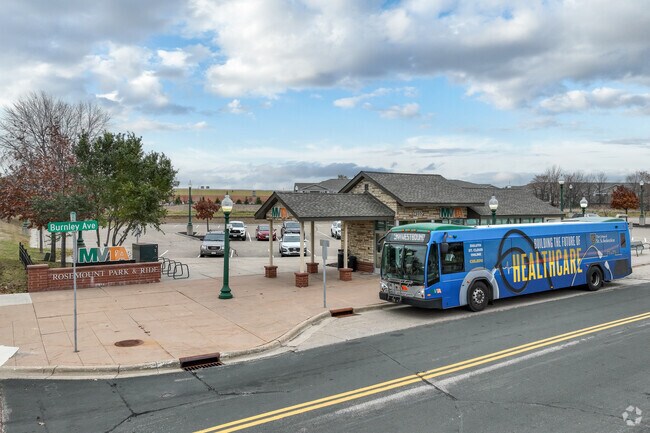 MVTA buses make commuting to Minneapolis or Saint Paul easy from the middle of Rosemount.