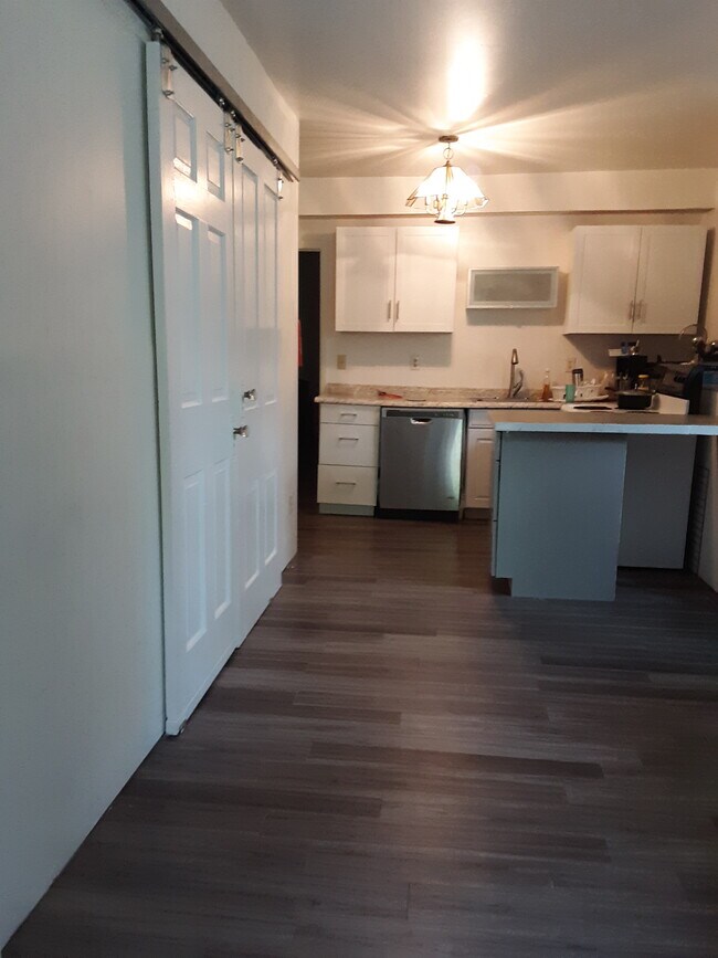 Apt 1 - open concept kitchen/LR