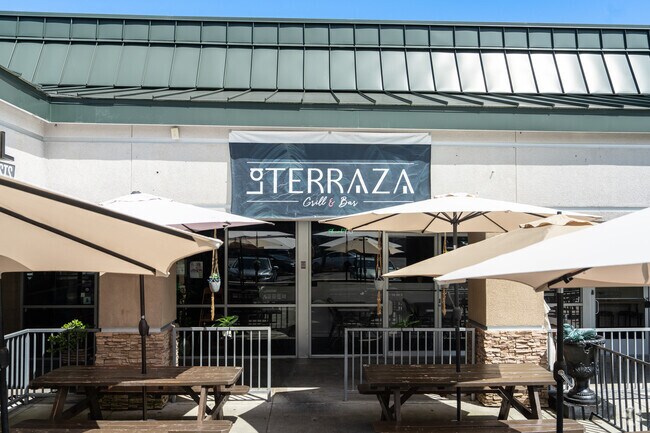 La Terraza Grill & Bar offers a warm ambiance and delicious bites, perfect for a night out.