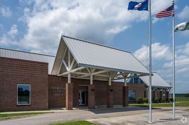 Residents of North Dinwiddie can fly out of the small Dinwiddie Airport.