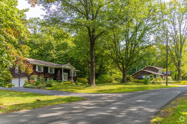 Quiet neighborhoods filled with trees can be found all around Shokan.