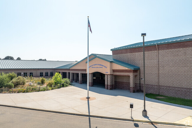 Bus loading zone at Purple Sage Elementary in Caldwell.