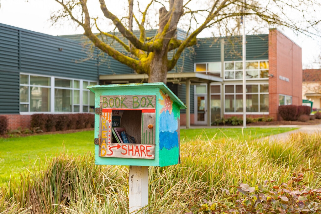 Book Sharing Box Infront of Rosa Parks Elementary Portsmouth