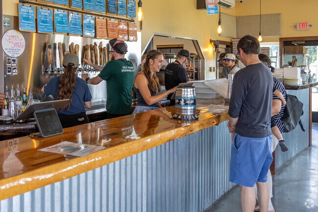 The staff at Salt Point Brewing Co in South Lansing is friendly and welcoming.