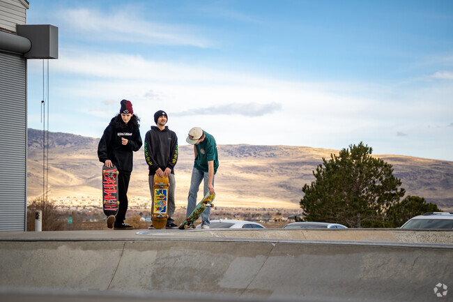 Grab your board and make some new friends at the skate park near Lemmon Valley.