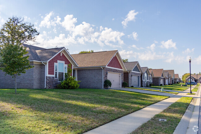 Rows of homes can be found in Thruston.