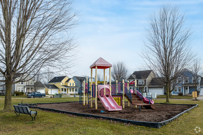 Children can walk or ride their bikes to the local neighborhood playground.