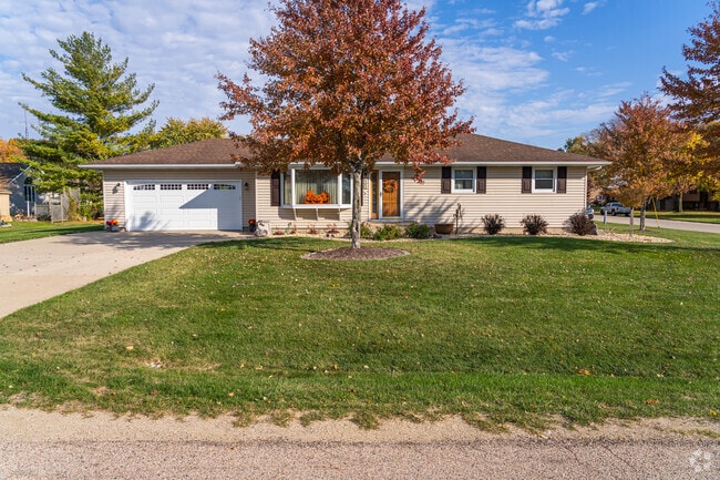 A classic mid-to-late 20th century ranch-style home in Dalzell, representing the community’s transition from early modest cottages to more expansive single-level suburban living.