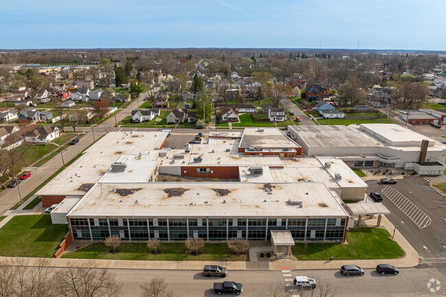 Greensburg Community Junior High School is centrally located in the city.