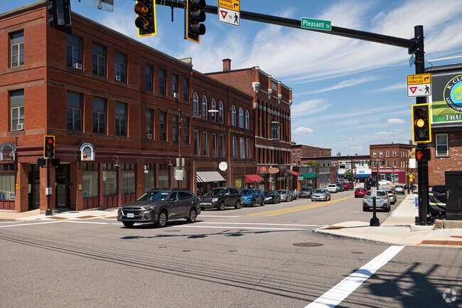 Concord Heights is surrounded by historic red brick buildings.
