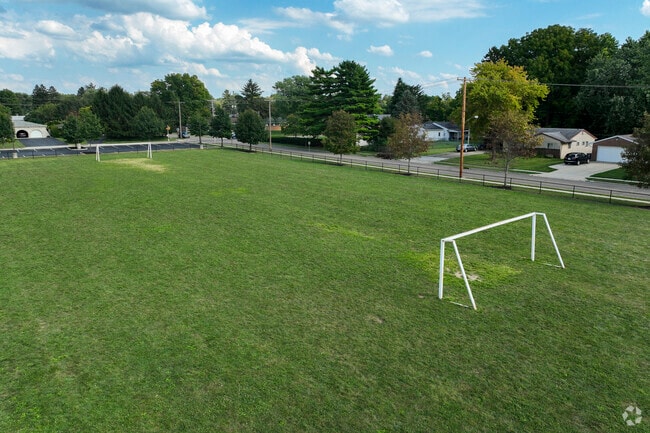 Soccer fields are available at Etna Road Elementary for fun at recess in Whitehall.