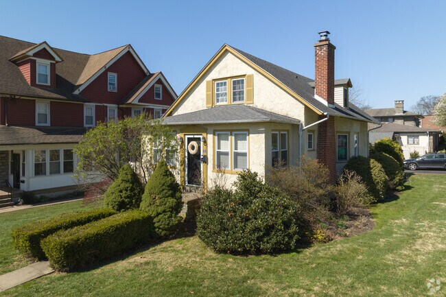 Charming single family homes line the streets in Whitemarsh Township.