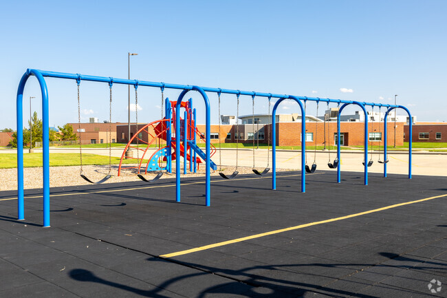 Kids of all ages love to swing at Norris Middle School.